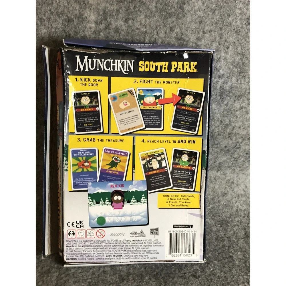 Munchkin South Park Card Game Steve Jackson Games USAopoly NEW